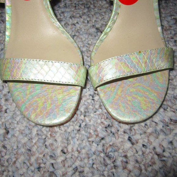 Charles David Iridescent Snakeskin Heels - Picture 3 of 12